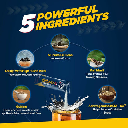 Fast&Up Sj X - Pure Himalayan with Power of 5 Potent - Kesar Badam Flavour