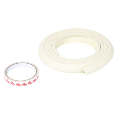 Safe-O-Kid Unique High Density 2 Mtr Long U - Shaped 4 Edge Guard Strips - Cream
