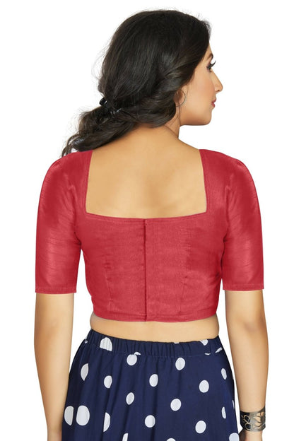 Aastha Fashion Women's Gajri Art Silk Designer Traditional Readymade Blouse