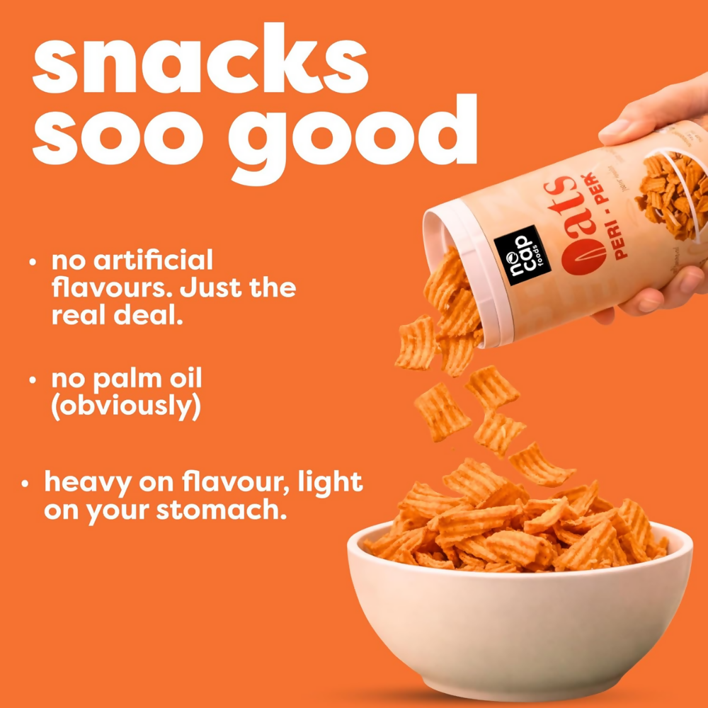 Nocap foods Zero Guilt Healthy Chips - Classic Masala & Oats Peri Peri