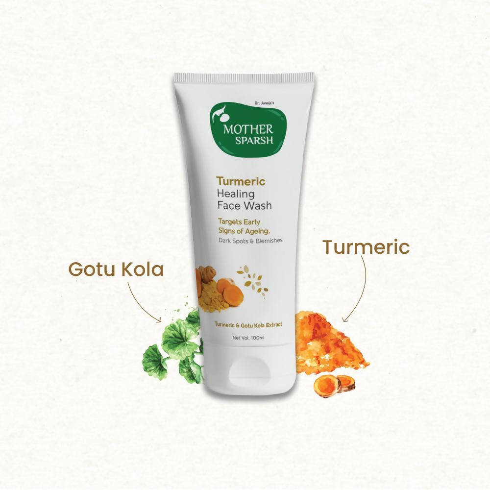 Mother Sparsh Turmeric Healing Face Wash - 100 gms