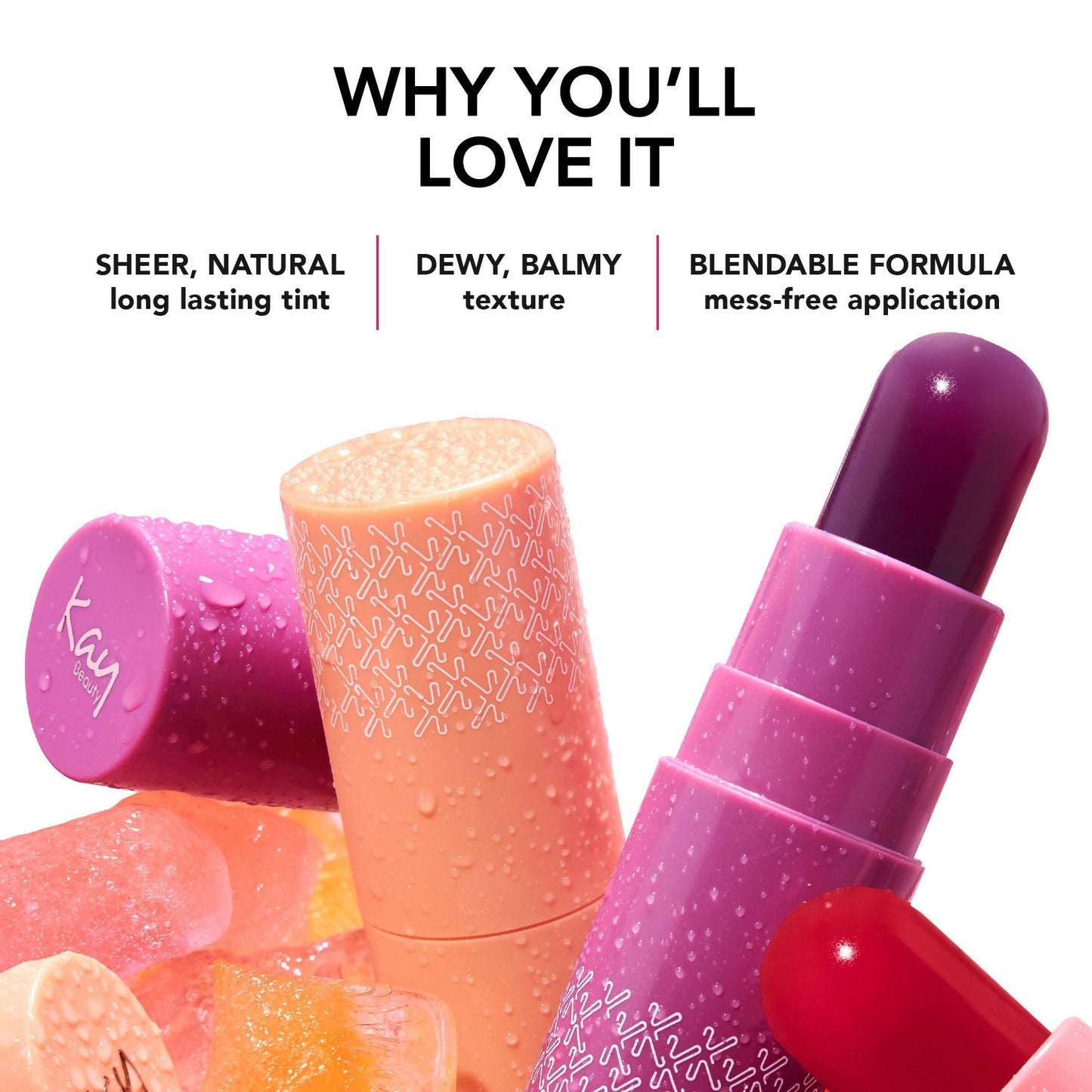 Kay Beauty Jelly Lip & Cheek Popsicle Wand - Orange Popsicle
