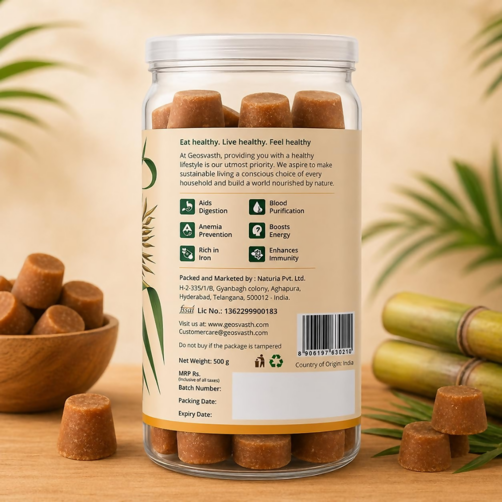 GeoSvasth Organic Jaggery Cubes