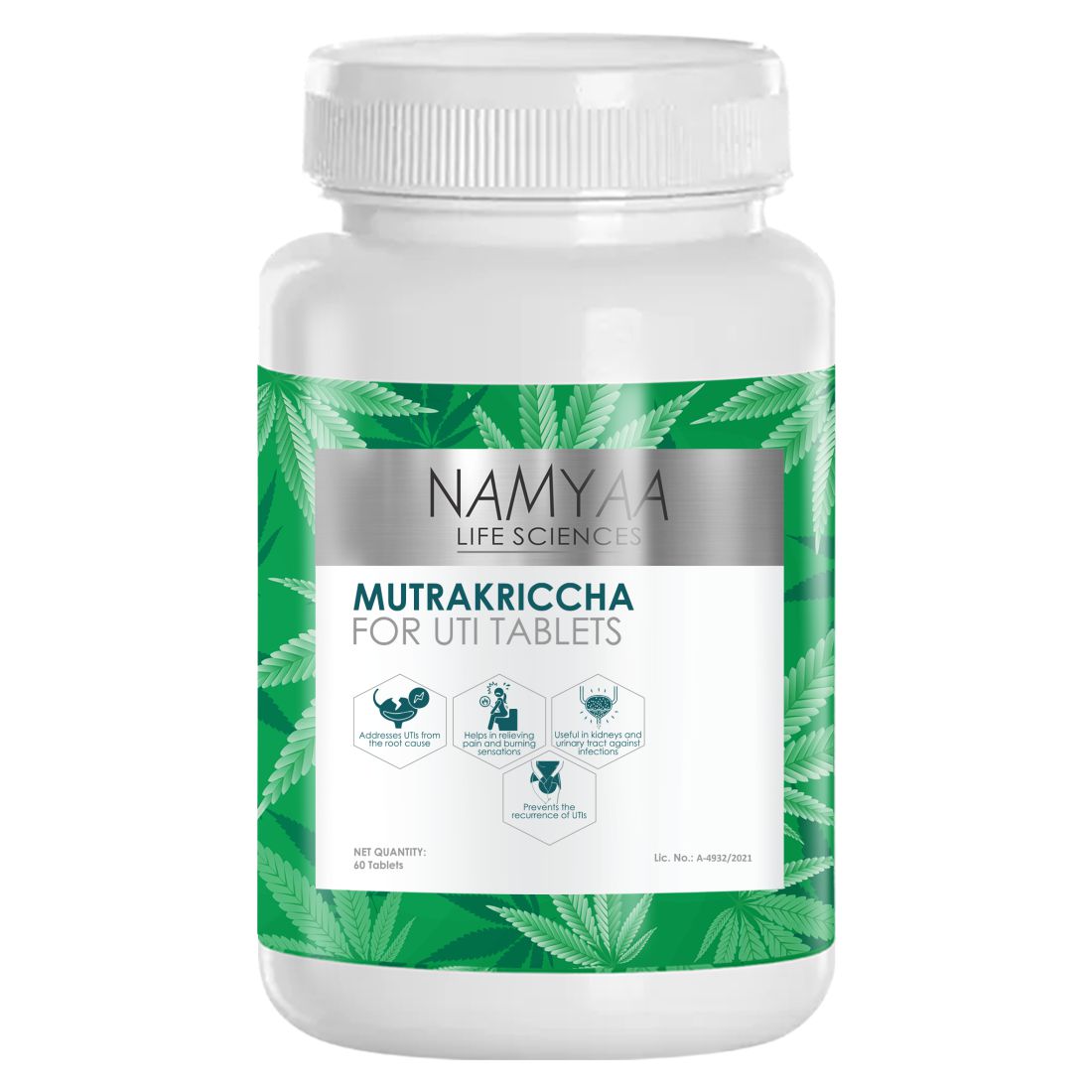 Namyaa Mutrakriccha Tablets for UTI - 60 Tablets