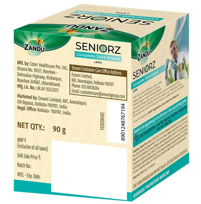 Zandu Seniorz Complete Joint Expert Lepa - 90 gms