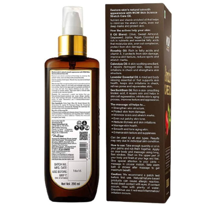Wow Skin Science Stretch Care Oil - 200 ml