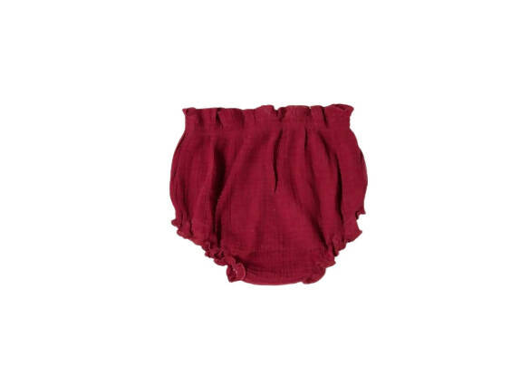 Sunshine Baby Cute Organic Muslin Cotton Bloomers For Babies - Maroon