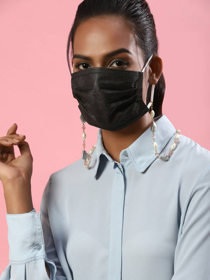 Embellished Mask Chain - Ruby Raang