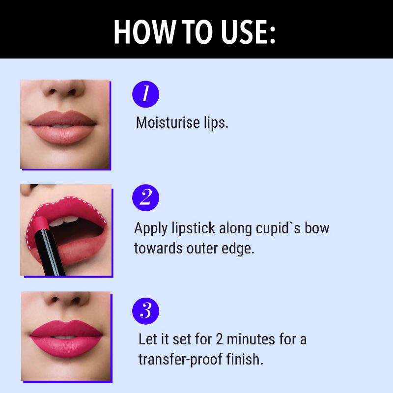 Blue Heaven Ultimatte NonTransfer Long Lasting Lipstick - 04 Red