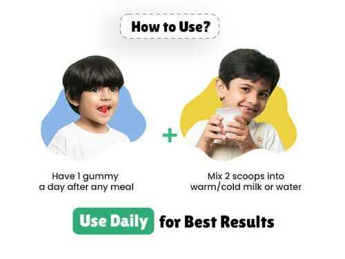 Little Joys Nutrimix Powder Kulfi Almond 2 - 6 Years + Brain Gummies Combo