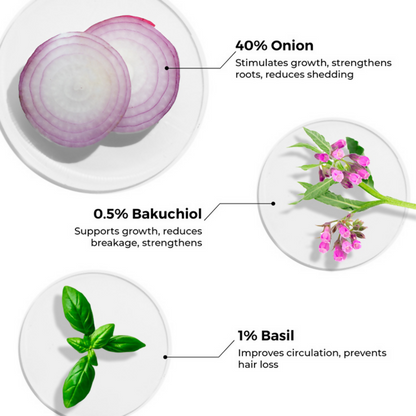Brillare Onion & Bakuchiol Oil Shots For Hair Fall Reduction