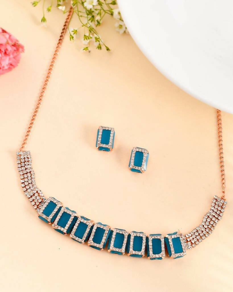 VOJ Women Gold Color stainless steel Jewellery Set