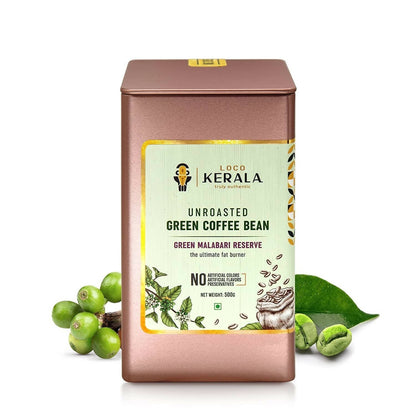 LocoKerala Green Malabari Reserve Unroasted Green Coffee Bean