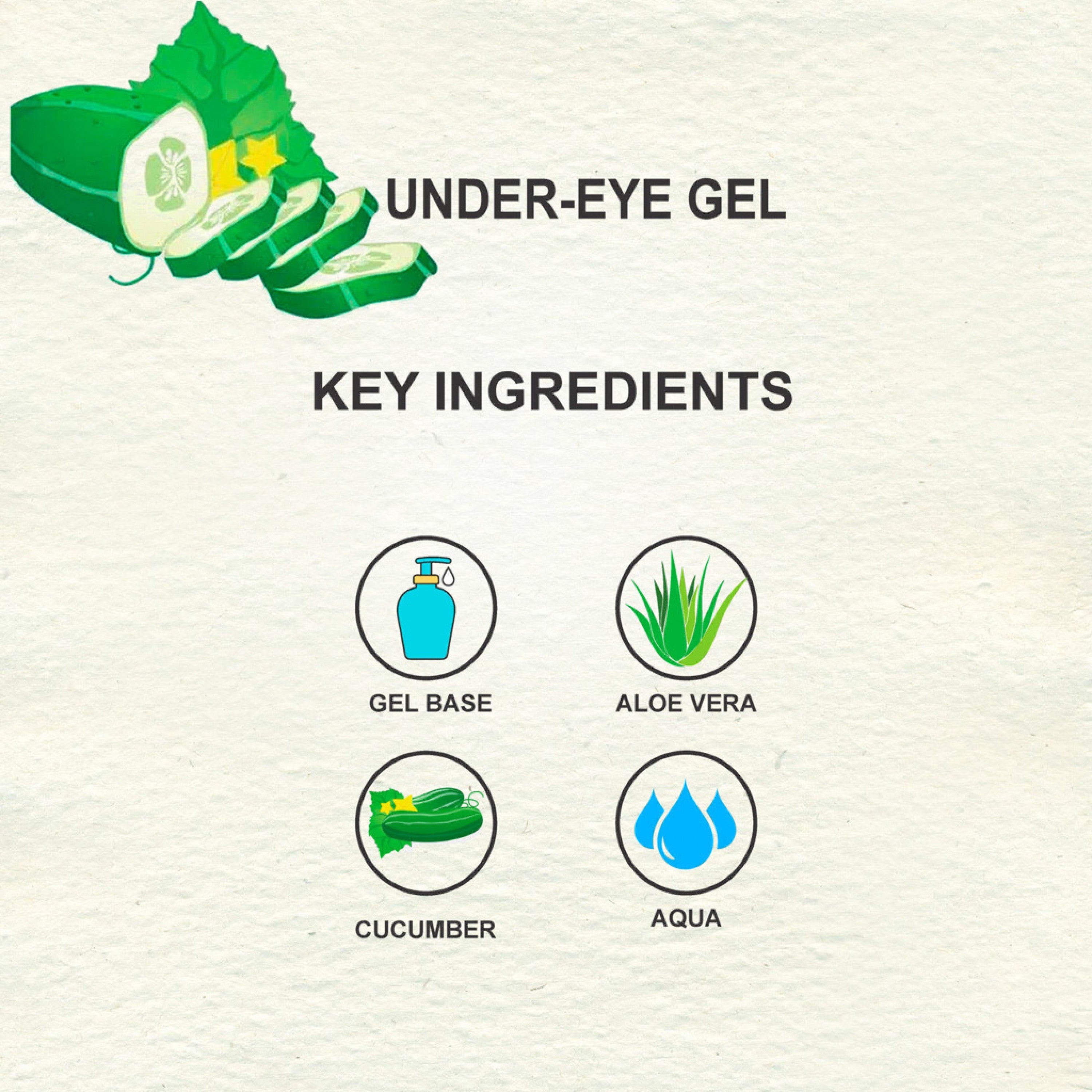 Love Earth Under Eye Gel – Aloe Vera And Cucumber - 50 gms