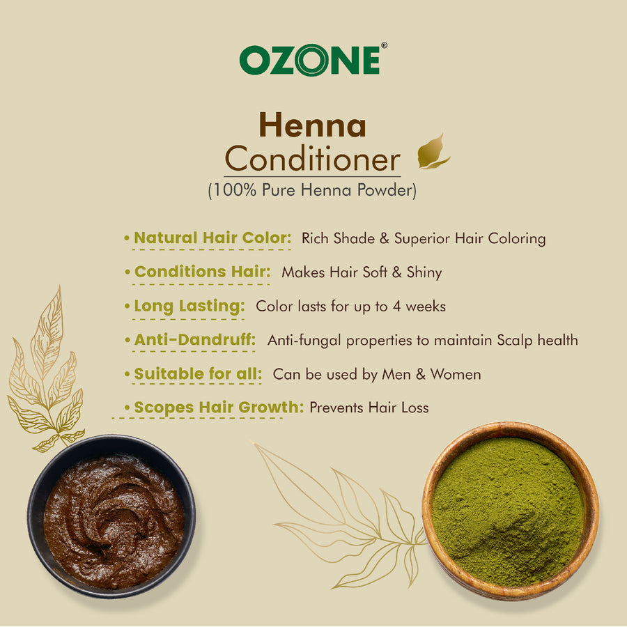 Ozone Henna Conditioner (Pack Of 2) - 100 gms