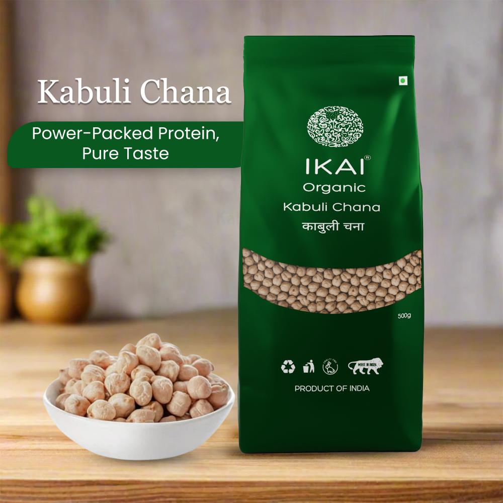 IKAI Organic Kabuli Chana (White Chickpea)