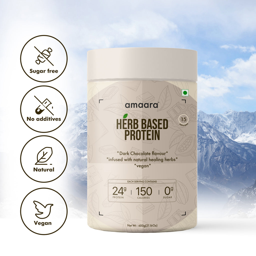 Amaara herbs Herb Based Protein Coffee Caramel - 600 gms
