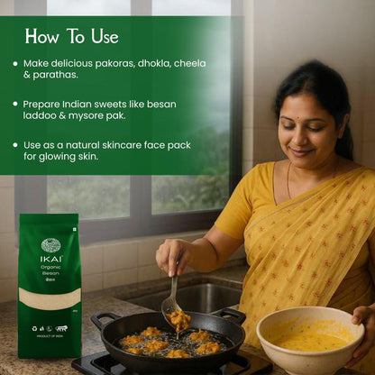 IKAI Organic Besan (Gram Flour)