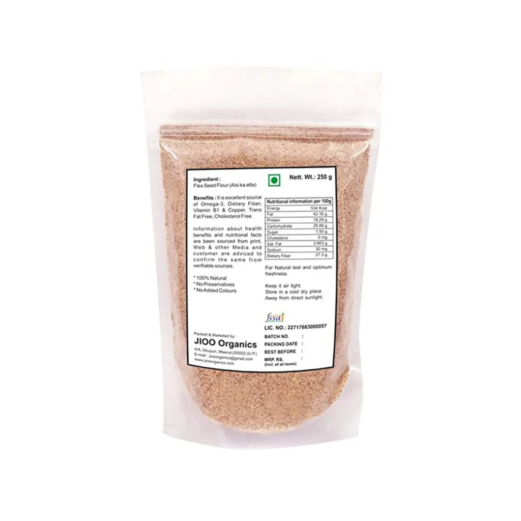Jioo Organics Flax Seed Flour Power - 250 gms
