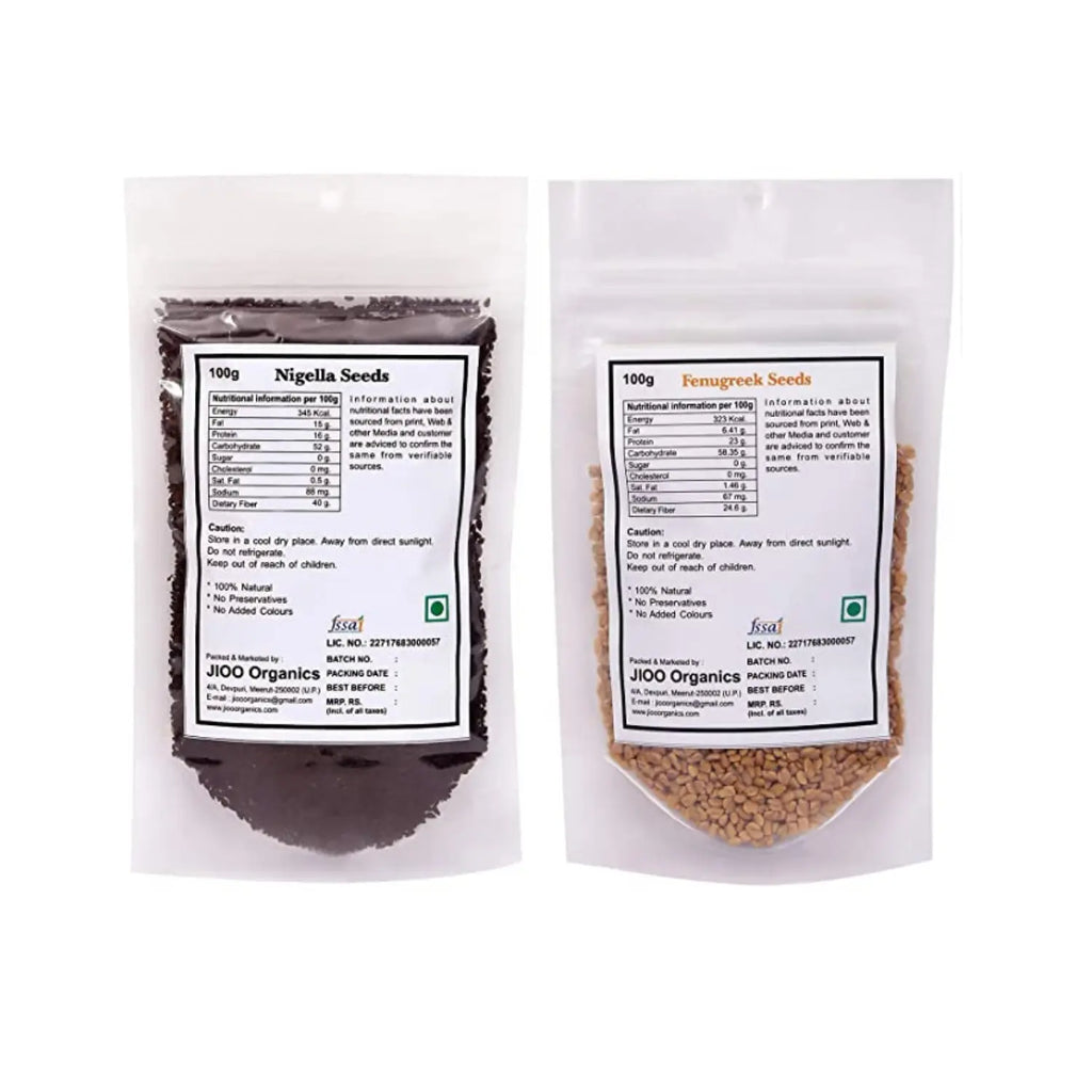 Jioo Organics Nigella & Fenugreek Seeds Combo
