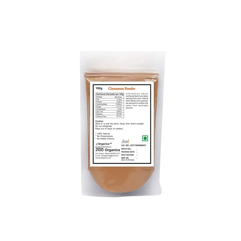 Jioo Organics Cinnamon Powder(Dalchini) - 100 gms
