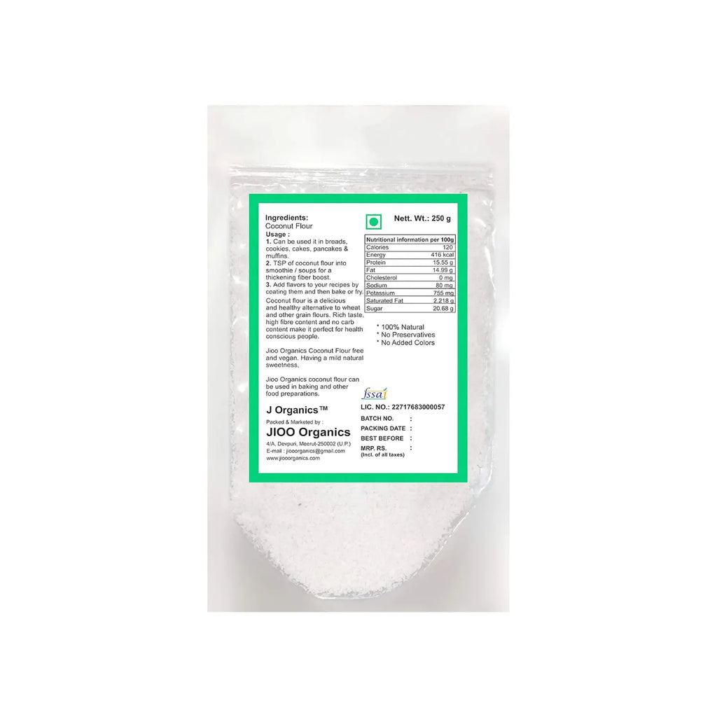 Jioo Organics Coconut Flour - 250 gms