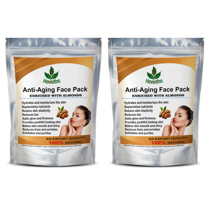 Havintha Anti-Aging Face Pack Enriched with Almonds for Skin Moisturizing - 227 gms