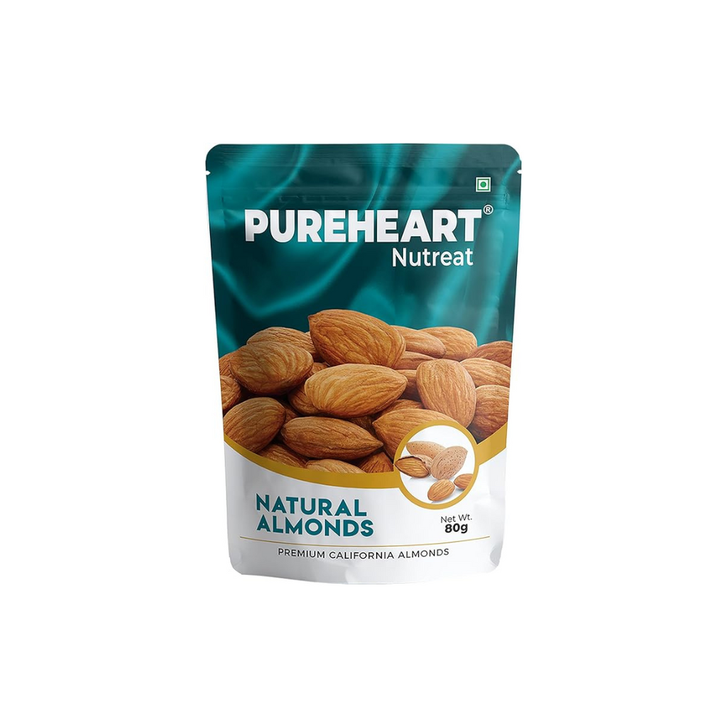 Pureheart Nutreat Natural Almonds - 80 gms