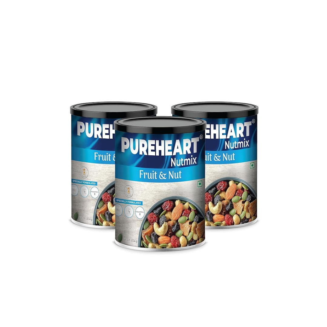 Pureheart Nutmix Fruit & Nuts - 454 gms (Pack of 3)