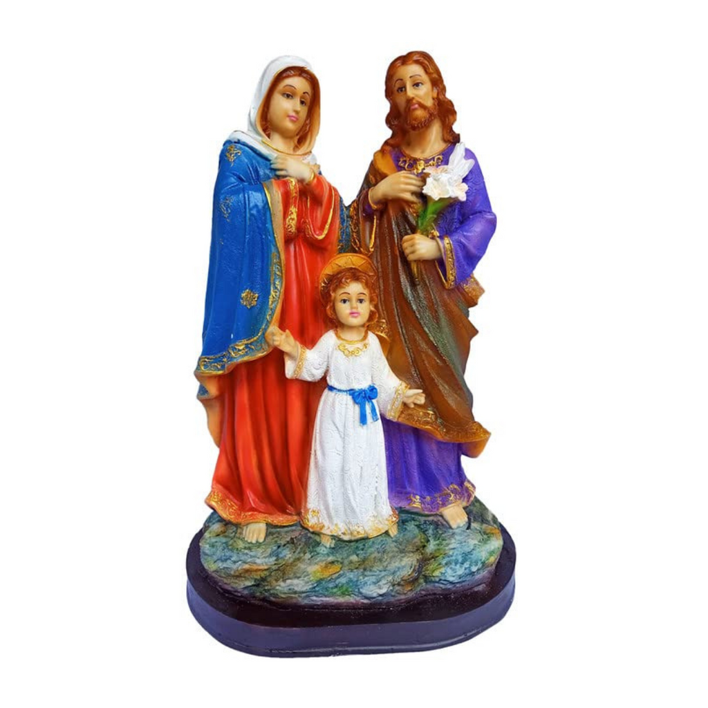 Newven Poly Marble Holy Family Showpiece Statue Christian Gifts for Home Decor