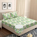 Homekart Premium Microfiber Elastic Fitted Bedsheets with 2 King Size Pillow Covers Double Bed with 180 TC Supersoft