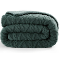 Homekart Flannel with Sherpa Luxurious Super Soft Reversible Single Bed Blanket for Winter 500GSM Blanket Quilt Rajaai Color Bottle Green