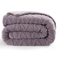 Homekart Flannel with Sherpa Luxurious Super Soft Fluffy Cozy Single Bed Blanket for Winter 500GSM Blanket Quilt Rajaai Color Levender