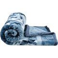 Homekart Super Soft Cloudy Printed Single Bed Blanket for Heavy Winter, Single Ply Mink Blanket King Size TC - 400 Light Green and White