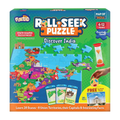Funtad Roll N Seek India Map Educational Board Game & Puzzle Learn Indian Sate Capital and Interesting Facts State Shaped Puzzle for Boys & Girls Age 6-12 yrs