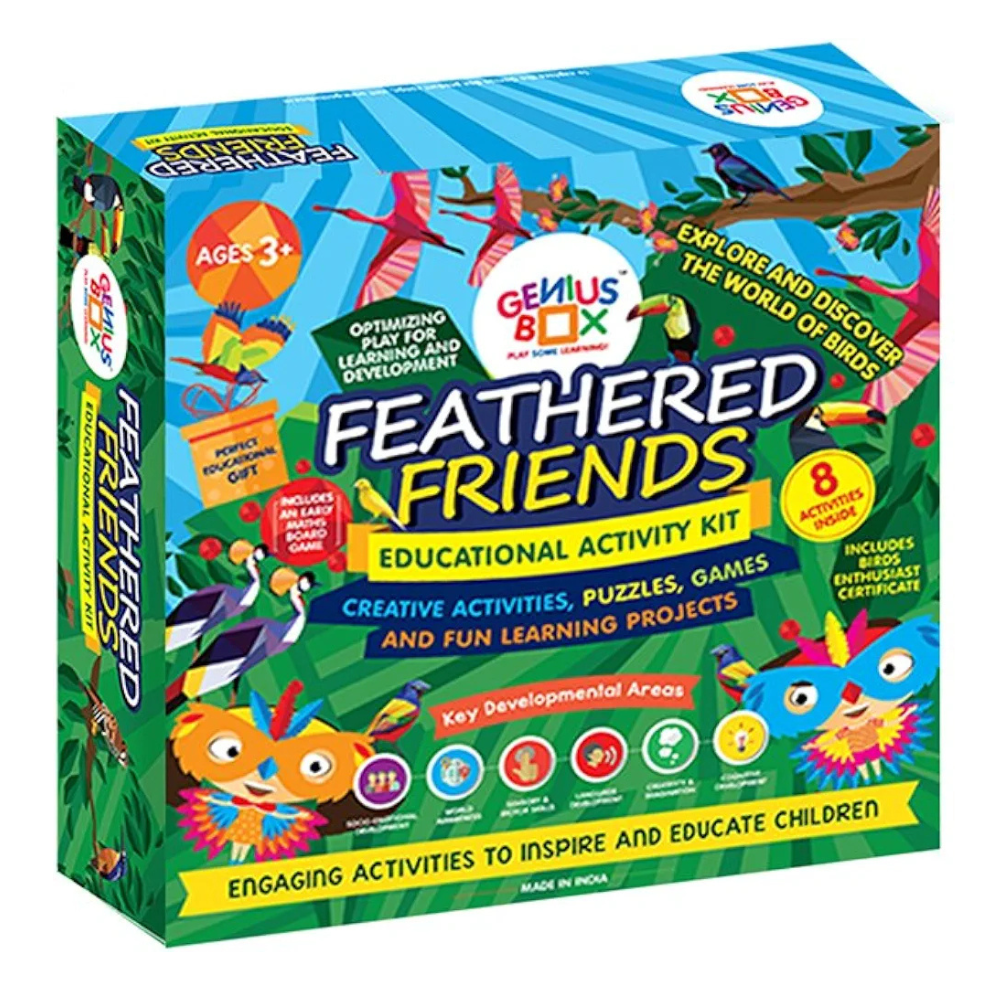 Genius Box Educational Toy for 3 Years and Up: Feathered Friends DIY, Activity Kit, Learning Kit, Educational Kit, STEM Toy