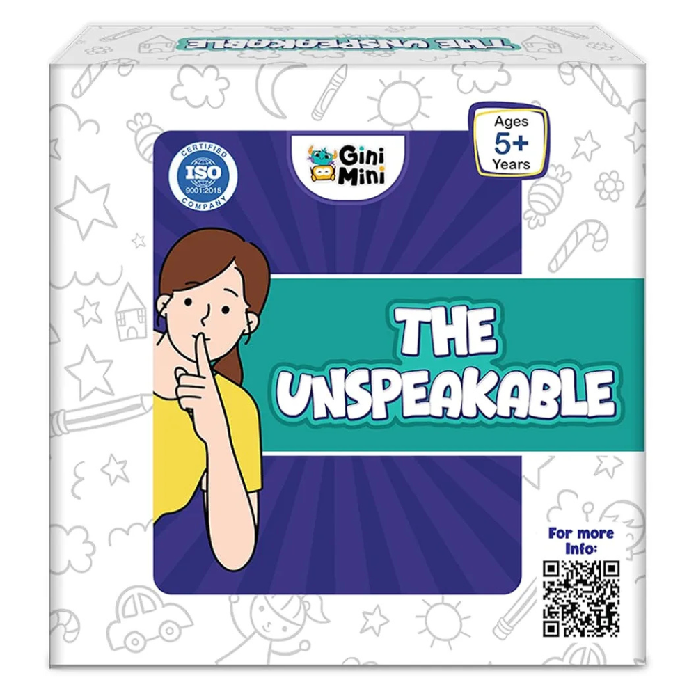 GiniMini The Unspeakable Word Guessing Game for Kids Aged 5 Plus Fast-Paced Educational and Party Game 90 Cards One Minute Sand Timer and Manual Improves Vocabulary Communication and Thinking Skills