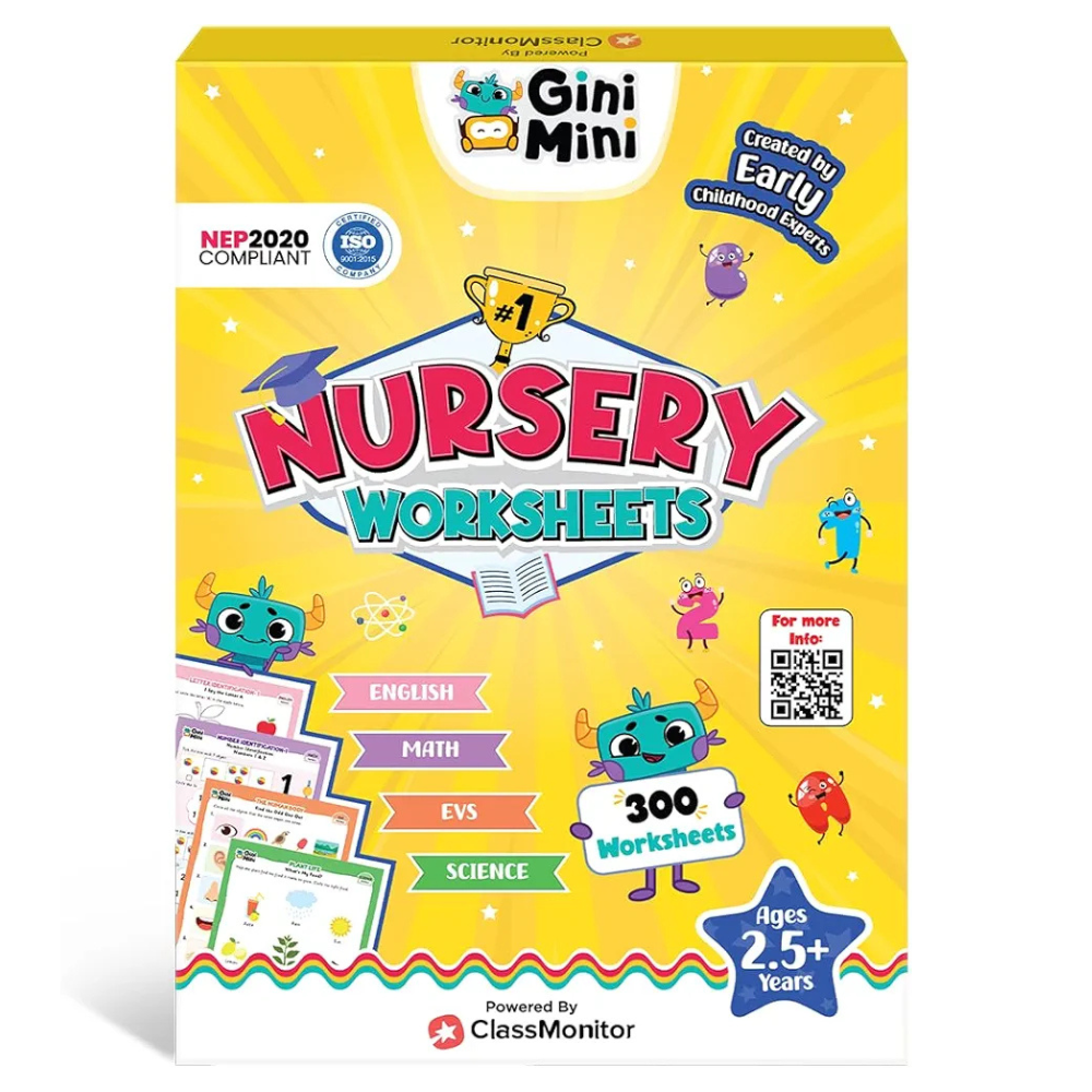 GiniMini CVC Word Builder - Letter Tiles & Whiteboard - Learn to Read, Write & Build CVC Words - Educational Toy for Kids 3 4 5 6 Years