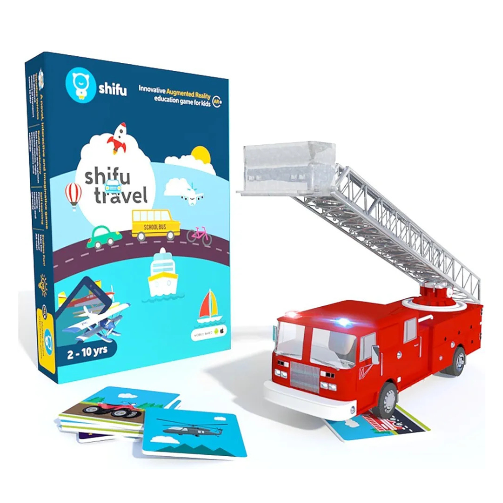 PlayShifu 60 Vehicle Flashcards for Kids 4D Educational iOS and Android Travel Augmented Reality Based Fun Learning, Interactive Game