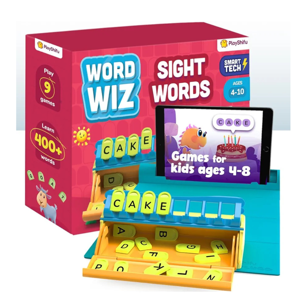 PlayShifu Phonics & Reading Game for Kids Plugo Word Wiz Plugo Letters Tech-Powered Spelling Grammar & Vocabulary Kit Educational Toy & Gift for Boys & Girls Ages 4–10 Fun Learning Game