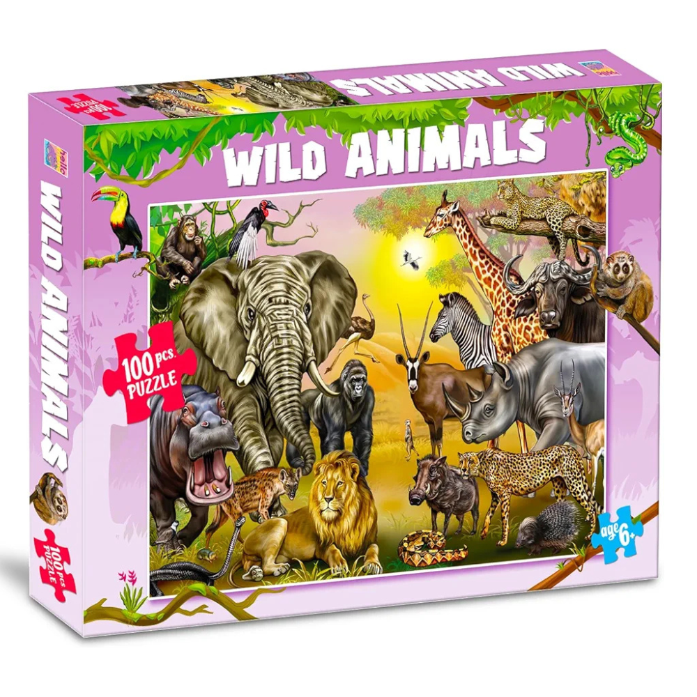 Hello Friend Wild Animal Jigsaw Puzzle for Adults & Kids Above 9 Years Fun & Challenging Puzzle Games for Stress Relief Focus and Memory