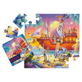 Playqid Pirate Ship Jigsaw Puzzle for Kids, 25 Giant Pieces Treasure Hunt Floor Puzzle for Ages 2-4, Educational Toy for Toddlers