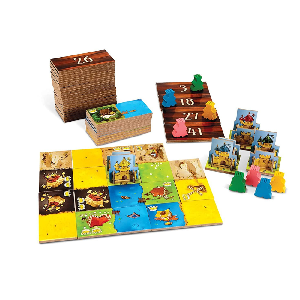 Tickles Kingdomino Strategy & War Board Game for Family Kids Adults