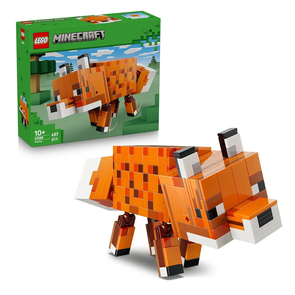 Lego Minecraft The Fox Gaming Decoration Building Set - Animal Figure Toy - Game Decor Gift - 21588