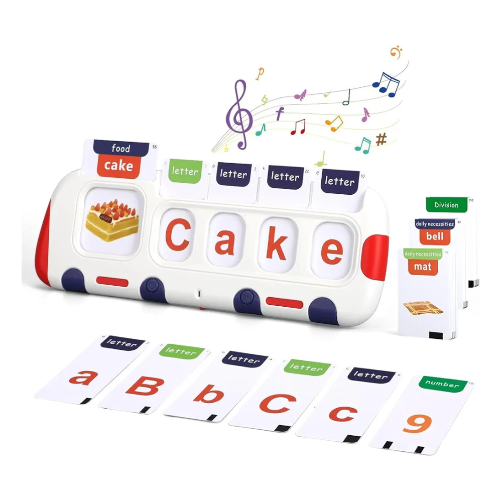 Lefan Spelling & Talking Flash Cards for Toddlers, Alphabet Learning Toys, Speech Therapy Toys CVC Words Spell Games ABC Flash Cards with 218 Sight Words Toddler Toy Gifts for Kids