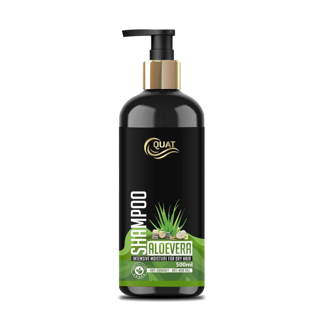 Quat Natural Aloevera Silky & Stronger Hair Shampoo - 500 ml