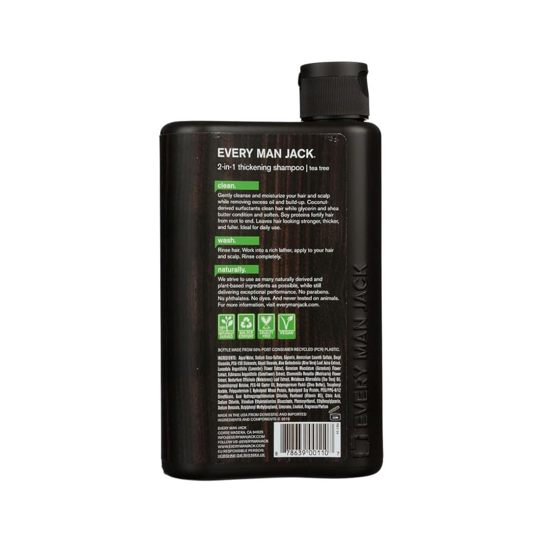 Every Man Jack 2-in-1 Thickening Shampoo Tea Tree - 400 ml