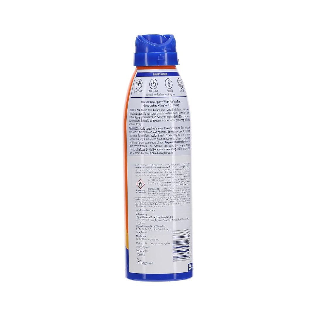 Banana Boat Sport Sunscreen Continuous Invisible Clear Spray - SPF100 - 170 gms