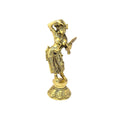 Two Moustaches Brass Lady with Mirror Showpiece
