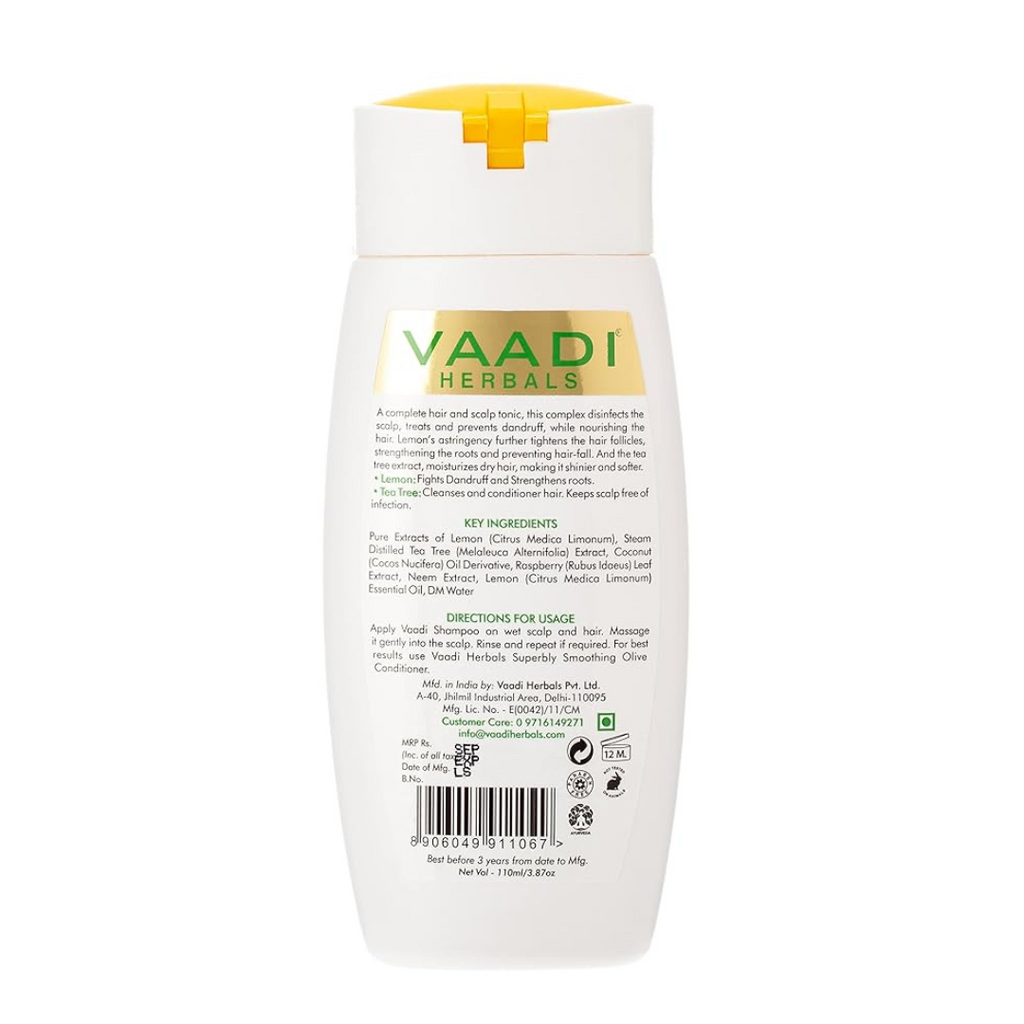 Vaadi Herbals Value Dandruff Defense Lemon Shampoo - 110 ml (Pack of 3)